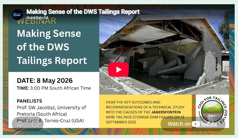 WEBINAR: Making Sense of the DWS Tailings&nbsp;Report